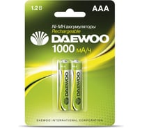 Аккумулятор Daewoo AAA 1000mAh NI-MH BL-2 1037459