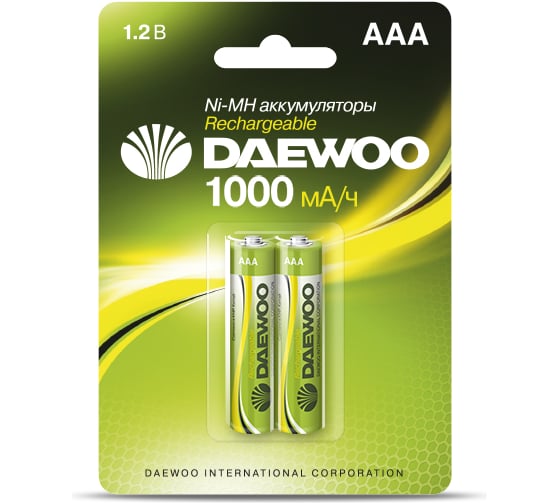 Аккумулятор Daewoo AAA 1000mAh NI-MH BL-2 1037459 1