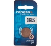 Литиевая батарейка Renata Li/MnO2 CR 2025 165mAh, 3VNEW 12710