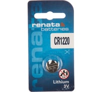 Литиевая батарейка Renata CR 1220 Li/MnO2 38mAh, 3V NEW 12714