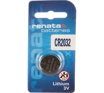 Литиевая батарейка Renata CR 2032 Li/MnO2 225mAh, 3V NEW 12671