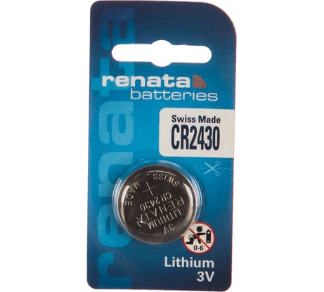 Литиевая батарейка Renata CR 2430 Li/MnO2 285mAh, 3V NEW 12715