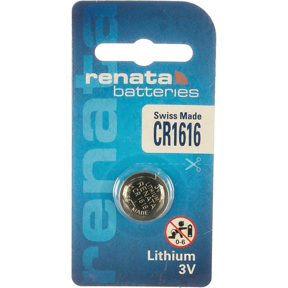 Литиевая батарейка Renata CR 1616 Li/MnO2, 50mAh, 3V NEW 12664 ...