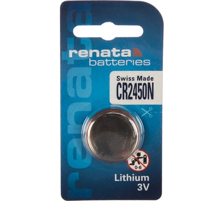 Литиевая батарейка Renata CR 2450 N Li/MnO2, 540mAh, 3V, NEW 12552