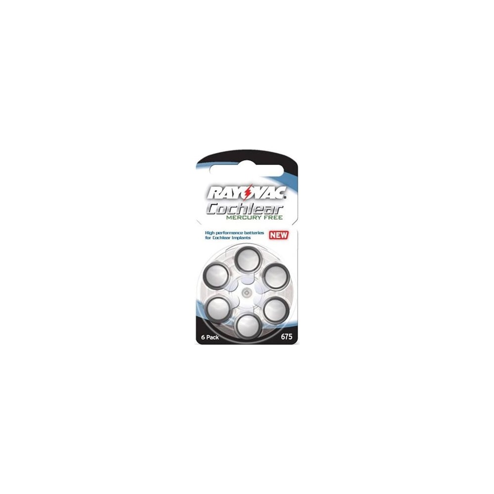 Батарейка для слуховых аппаратов Ray-O-Vac 675CP BL-6 NEW 12643 ...
