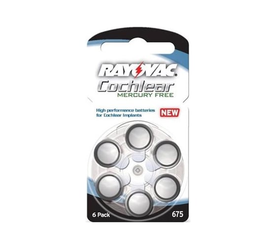 Батарейка для слуховых аппаратов Ray-O-Vac 675CP BL-6 NEW 12643