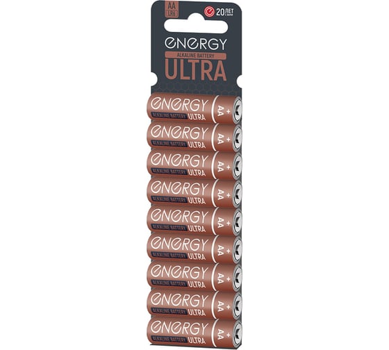 Алкалиновая батарейка ENERGY ultra lr6/10ks (аа) 10шт 107046 1