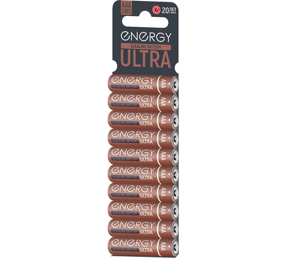 Алкалиновая батарейка ENERGY ultra lr03/10ks (ааа) 10шт 107047