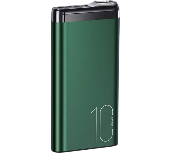 Внешний АКБ USAMS US-CD148 10000 mAh, Alloy Digital Display, темно-зеленый (10KCD14802) УТ000030066 1