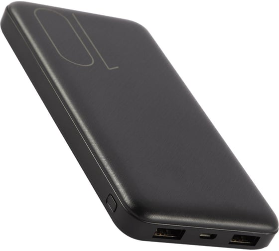 Внешний АКБ USAMS US-CD63 PB7 Dual USB, Power Bank, черный, 10000mAh (10KCD6301) УТ000029179