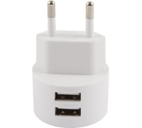 Сетевое зарядное устройство USAMS Модель Send-Tu Series Set, 2 USB + кабель Type-C U35, белый (XTXLOGT18TC05) УТ000024954