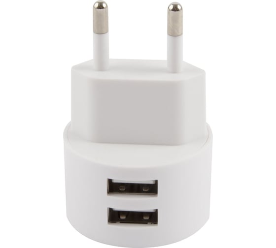Сетевое зарядное устройство USAMS Модель Send-Tu Series Set, 2 USB + кабель Type-C U35, белый (XTXLOGT18TC05) УТ000024954