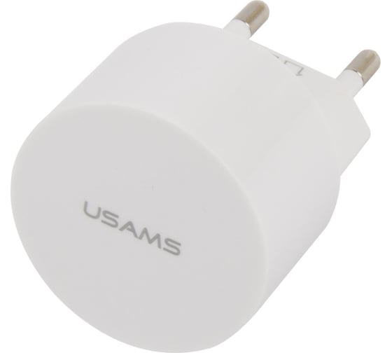 Сетевое зарядное устройство USAMS Модель Send-Tu Series Set, 2 USB + кабель Type-C U35, белый (XTXLOGT18TC05) УТ000024954