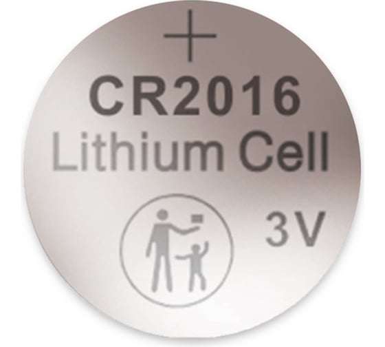 Батарейка Литиевый таблеточный Элемент питания CRAZYPOWER CR2016 3В BL-2 (упаковка 2шт) 5048973