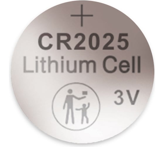 Батарейка Литиевый таблеточный CRAZYPOWER Элемент питания CR2025 3В BL-2 (упаковка 2шт) 5048980