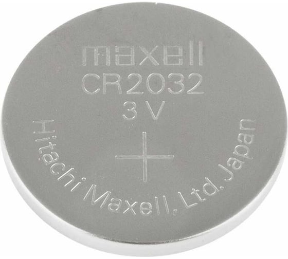 Батарейка Литиевый таблеточный элемент питания Maxell CR2032 BL-5 (блист. 5шт) 80131258