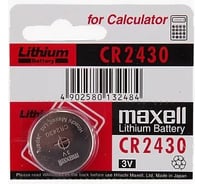 Литиевая батарейка MAXELL CR2430 BL-1 11242300