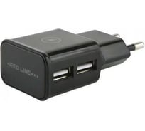 СЗУ Red Line 2 USB (модель NT-2A), 2.1A черный, УТ000009404