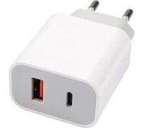 СЗУ Red Line Tech USB + Type-C (модель NQC-13), 3A, PD 20W, белый, УТ000024925