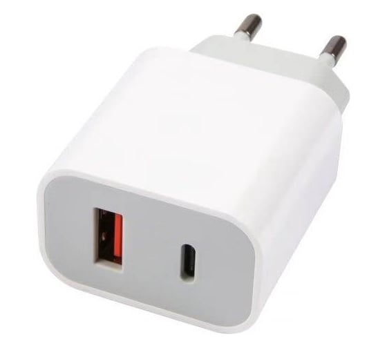 СЗУ Red Line Tech USB + Type-C (модель NQC-13), 3A, PD 20W, белый, УТ000024925 1