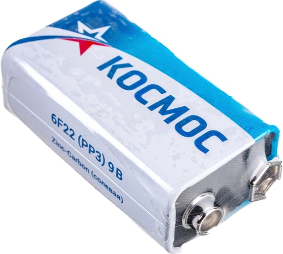 Батарейка КОСМОС 6F22 1Sкрона KOC6F22