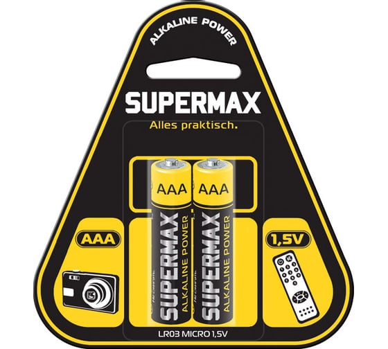 Элемент питания КОСМОС Supermax R03 алкалин. SUPLR032S