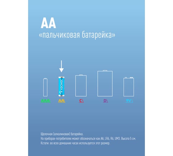 Элемент питания КОСМОС LR6 10*BL KOCLR610BL