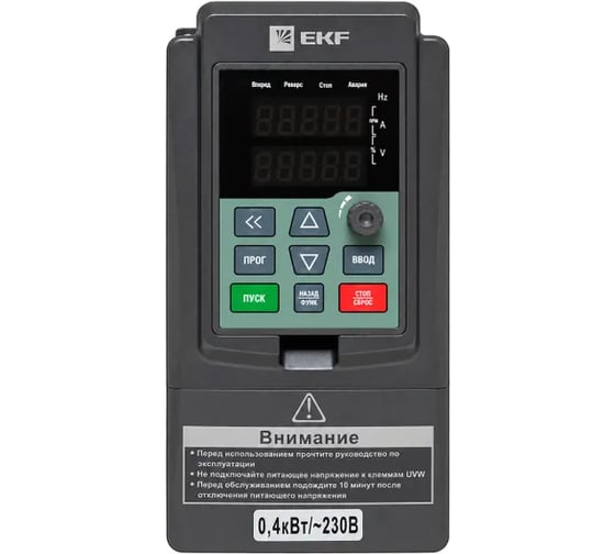 Преобразователь частоты EKF 0,4/0,75кВт 1х230В VECTOR-100 PROxima SQVT100-0R4-1B