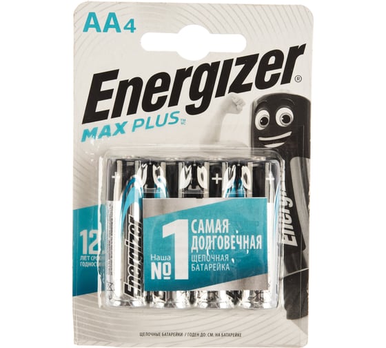 Батарейки Energizer MAX Plus E91/AA 4 шт/бл Alkaline 7638900423266
