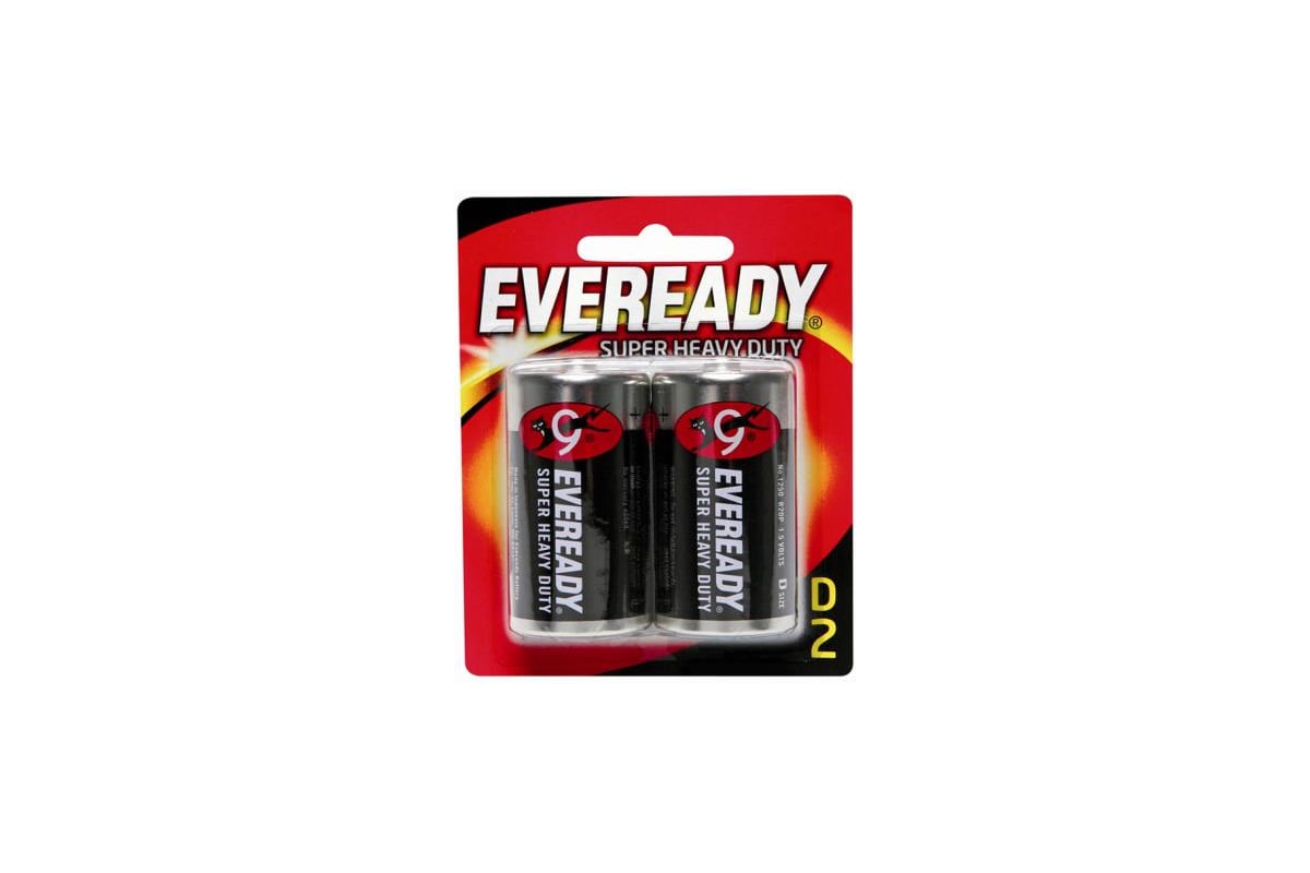 Батарейки Energizer EVEREADY SHD D/R20 2 шт/бл 7638900083613 - выгодная .