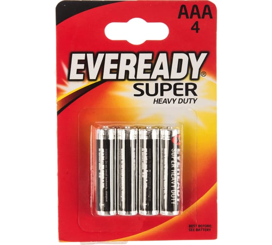 Батарейки Energizer EVEREADY SHD E92/AAA 4 шт/бл 7638900227550