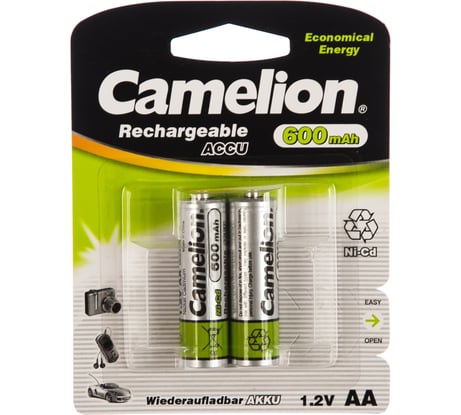 Аккумулятор Camelion AAA 600 mAh Ni-Mh BL-2 1.2 В 11605 NH-AAA600ARBP2