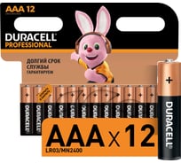 Щелочные батарейки Duracell, Professional АAА, 12шт Б0023833