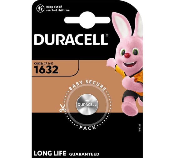 Батарейка Duracell 5007988, 1632-1BL, Б0044724