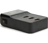 Gembird Зарядная станция 220V-5V USB 3 порта, 3A суммарно MP3A-PC-01