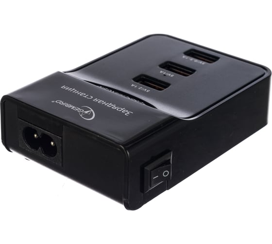 Gembird Зарядная станция 220V-5V USB 3 порта, 3A суммарно MP3A-PC-01