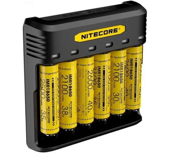 Зарядное устройство для аккумуляторовNitecore 6x батарей Q6