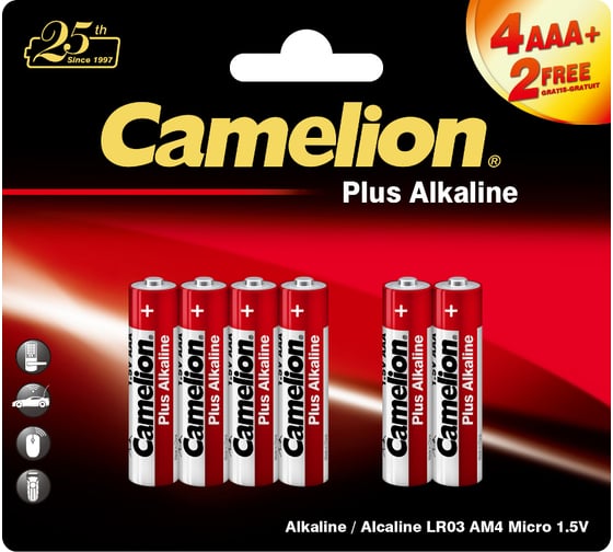 Батарейка Camelion 1.5В LR03 Plus Alkaline 14112