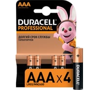 Батарейки Duracell, Professional LR03-4BL Б0023829