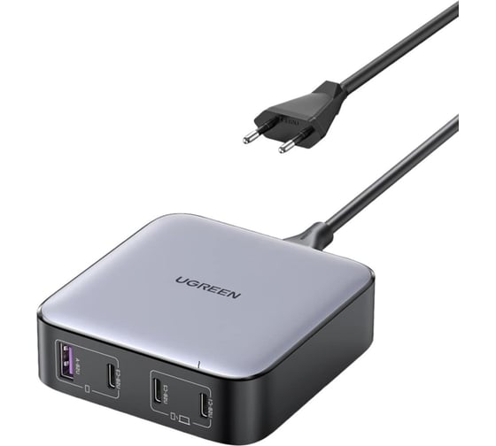 Зарядное устройство Ugreen CD328 Nexode 100W 1*USB-A+3*USB-C Desktop Fast Charger. Цвет: серый 90928
