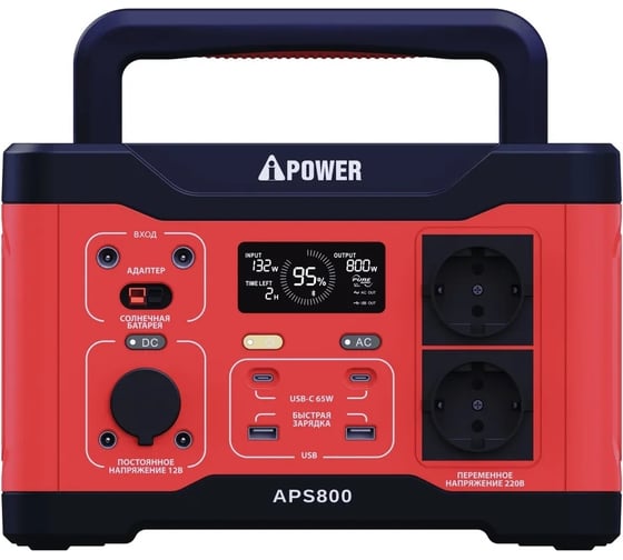 Аккумуляторная портативная электростанция A-iPower APS1800 20603