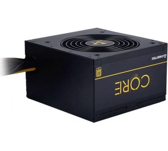 Блок питания для компьютера Chieftec CORE 500 Вт, ATX 12В 2.3 PSU,W/12cm Fan,80 plus Gold, BBS-500S OE BBS-500S-Bulk