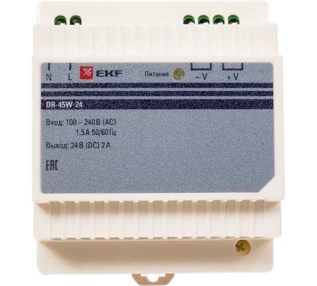 Блок питания EKF 24В DR-45W-24 PROxima SQdr-45w-24