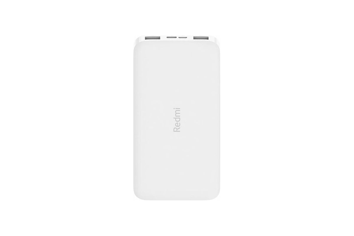 Внешний аккумулятор Xiaomi Redmi Power Bank 10000 mAh Micro-USB/USB-C  PB100LZM QC3.0 2USB White VXN266CN - выгодная цена, отзывы, характеристики,  фото - купить в Москве и РФ