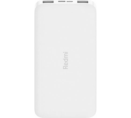 Внешний аккумулятор Xiaomi Redmi Power Bank 10000 mAh Micro-USB/USB-C PB100LZM QC3.0 2USB White VXN266CN