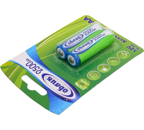 Аккумуляторы Облик Ni-Mh АА -2500 mAh Блистер-2 7060