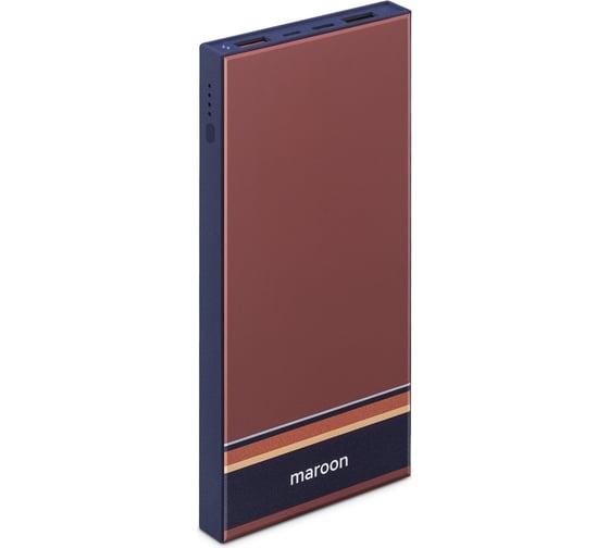 Беспроводной аккумулятор Rombica NEO ARIA WIRELESS MAROON 12 000 мАч ABC-011