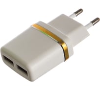Сетевое зарядное устройство PERFEO с двумя разъемами USB, 2.1А, 30012044