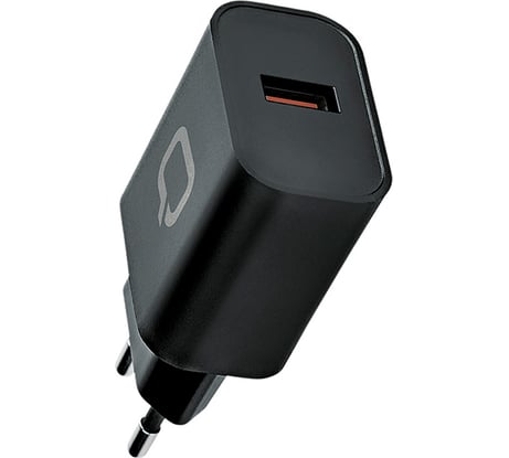 Сетевое зарядное устройство QUMO Charger 0048, 1 USB, 3A, черный 33003