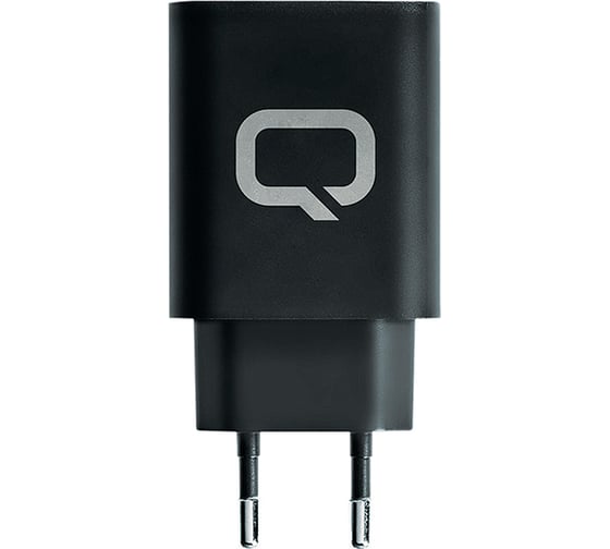 Сетевое зарядное устройство QUMO Charger 0048, 1 USB, 3A, черный 33003
